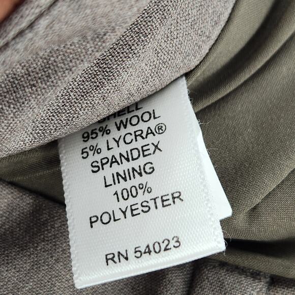Banana Republic Contoured Fit Dress Pant Career Women 8 Gray Trousers Workwear - Picture 6 of 10